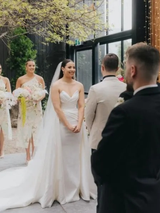 Pleated Wedding Dress