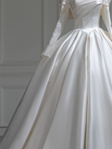 Wedding Dress With Long Trail