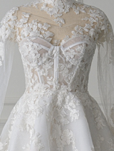 Short Wedding Dress With Long Sleeves