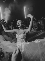 Off The Shoulder Lace Bridal Gown