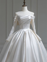 Wedding Dress With Long Trail