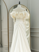 Off White Mermaid Wedding Dress