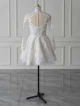 Short Wedding Dress With Long Sleeves