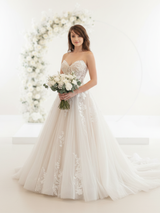 Corset Wedding Gown With Long Train