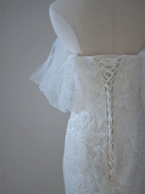Off The Shoulder Lace Bridal Gown