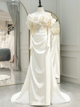 Off White Mermaid Wedding Dress