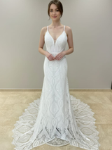 Beach Wedding Dress With Long Train