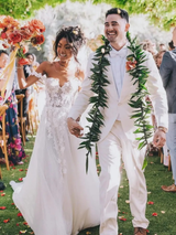 Off The Shoulder Lace Bridal Gown