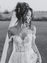 Off The Shoulder Lace Bridal Gown