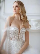 Off The Shoulder Romantic Bridal Robe