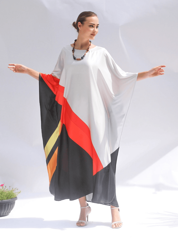 Silk Kaftan Dress