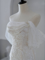 Off The Shoulder Lace Bridal Gown