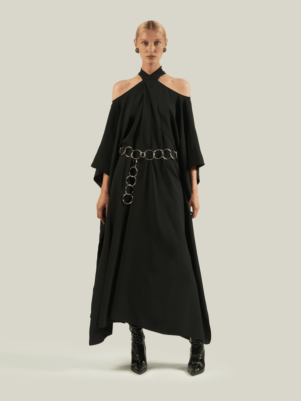 Halter Neck Kaftan Dress for Women