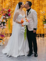 Pleated Wedding Dress