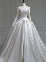Wedding Dress With Long Trail